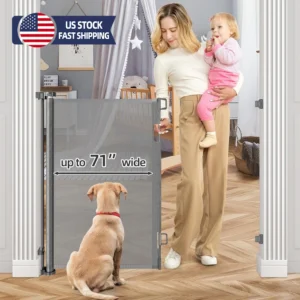71" Wide Retractable Baby Safe Gate