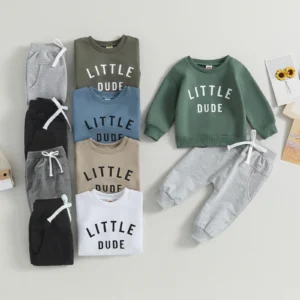 Boys Long Sleeve Sweatshirts and Pants Set