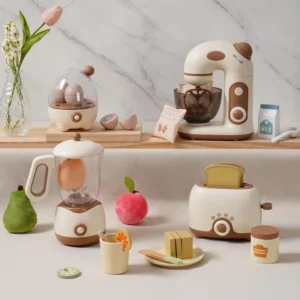 Kids Wooden Toy Kitchen Appliance Set