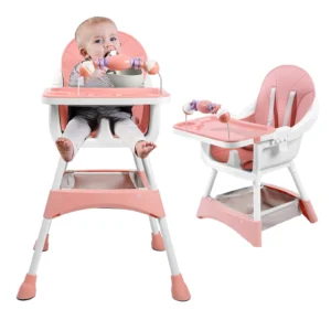 Portable and Convertible Highchair with Toy Rack