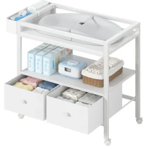Diaper Changing Station with 2 Drawers